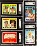1967 Topps Baseball Complete Set (609) with 18 PSA and SGC Graded Cards