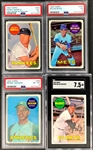 1969 Topps Baseball Complete Set (664) Incl. #260 Reggie Jackson PSA EX-MT 6