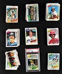 1980 Topps Baseball Complete Set (726) Incl. #482 Rickey Henderson Rookie PSA NM 7