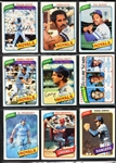 1980 Topps Baseball Complete Set (726) Incl. #482 Rickey Henderson Rookie PSA NM 7