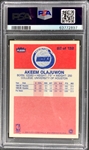 1986 Fleer #82 Akeem Olajuwon Rookie Card