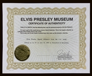 Elvis Presley Signed January 22, 1960, U.S. Army Document