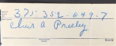 Elvis Presley 1958 Gas Receipt Carbon from Killeen, Texas During His Time in Army Basic Training at Fort Hood