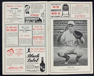 1939 Philadelphia Athletics Scorecard Signed by Lefty Grove and Jack Quinn from the 1929 World Championship Team