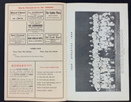 1939 Philadelphia Athletics Scorecard Signed by Lefty Grove and Jack Quinn from the 1929 World Championship Team