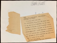 1936 Original News Service Photos (2) of Babe Ruth at Yankees Spring Training – One Presenting a Mule! (Both Encapsulated PSA/DNA TYPE 1)