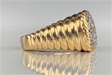 Elvis Presley Owned 22-Diamond and Gold Ring Gifted to J.D. Sumner - Former Mike Moon Collection - with LOA from Graceland Authenticated