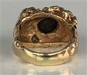 Elvis Presley Owned 14K Gold Diamond and Black Star Sapphire Ring Given to His Girlfriend Sheila Ryan