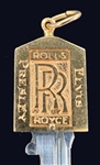 Elvis Presley Owned 14K Gold Rolls Royce Key with “ELVIS PRESLEY” Engraved on the Face – Former Jimmy Velvet Collection