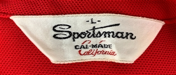 1970's Elvis Presley Owned Red “Sportsman” Brand Short Sleeve Shirt