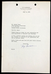 Collection of Signed Letters from Hollywood Stars with Carl Sandburg, Robert Taylor and Dick Powell (7 Pieces) Plus John Wayne Telegram