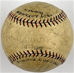 1932 Chicago Cubs National League Champion Team Signed Baseball – 20 Signatures Incl. Hartnett, Grimes and Herman
