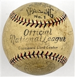 1932 Chicago Cubs National League Champion Team Signed Baseball – 20 Signatures Incl. Hartnett, Grimes and Herman