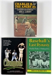 Collection of Three Oakland A's Signed Books with (45 Signatures) Each with Reggie Jackson and PSA/DNA Full LOA