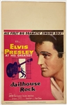 1957 <em>Jailhouse Rock</em> Window Card Movie Poster - Starring Elvis Presley – with Graceland Authenticated LOA