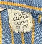 Elvis Presley Owned “Tempo” Brand Button Down Striped Shirt – The “Prototype” for Elvis' Iconic I.C. Costume Shirts of the 1970s