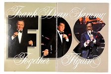 1988 “Frank Sinatra, Dean Martin & Sammy Davis, Jr.” Concert Tour Backstage Pass, Tour Binder and Program