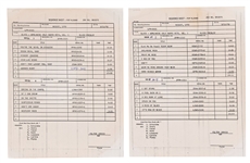 Pair of RCA Nashville Double-Sided 33 1/3 RPM Acetates with Sides 1, 2, 7 and 8 of Elvis Presley’s 1970 Album <em>Worldwide 50 Gold Award Hits Vol. 1</em> Plus RCA Sequence Sheets for the Album