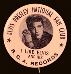 1959 “Elvis Presley Fan Club” Membership Cards and Button (3 Items)