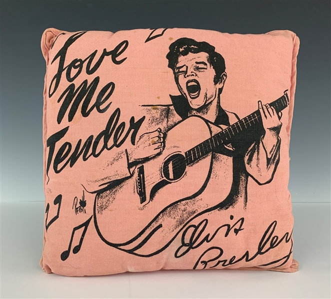 1956 Elvis Presley Enterprises Elvis Presley Pillow - “Love Me Tender”