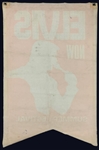 Early 1970s “ELVIS NOW Hilton Summer Festival Concert Banner – Red, Blue and Black Version