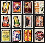1973-74 Wacky Packages Collection of 62 with Series 6 Complete Set