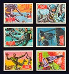 High Grade 1966 A&BC Gum Batman Black Bat Complete Set (55) and 1966 A&BC Gum Batman Red Bat Complete Set (44)