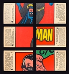 High Grade 1966 A&BC Gum Batman Black Bat Complete Set (55) and 1966 A&BC Gum Batman Red Bat Complete Set (44)