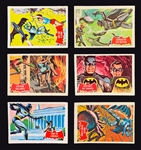 High Grade 1966 A&BC Gum Batman Black Bat Complete Set (55) and 1966 A&BC Gum Batman Red Bat Complete Set (44)