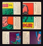 High Grade 1966 A&BC Gum Batman Black Bat Complete Set (55) and 1966 A&BC Gum Batman Red Bat Complete Set (44)