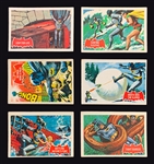 High Grade 1966 A&BC Gum Batman Black Bat Complete Set (55) and 1966 A&BC Gum Batman Red Bat Complete Set (44)