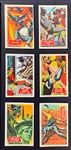 High Grade 1966 A&BC Gum Batman Black Bat Complete Set (55) and 1966 A&BC Gum Batman Red Bat Complete Set (44)