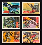 High Grade 1966 A&BC Gum Batman Black Bat Complete Set (55) and 1966 A&BC Gum Batman Red Bat Complete Set (44)