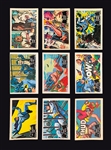 High Grade 1966 A&BC Gum Batman Black Bat Complete Set (55) and 1966 A&BC Gum Batman Red Bat Complete Set (44)