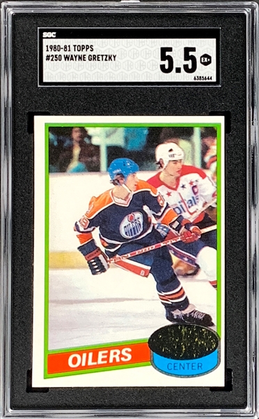 1980 Topps Hockey #250 Wayne Gretzky SGC EX+ 5.5