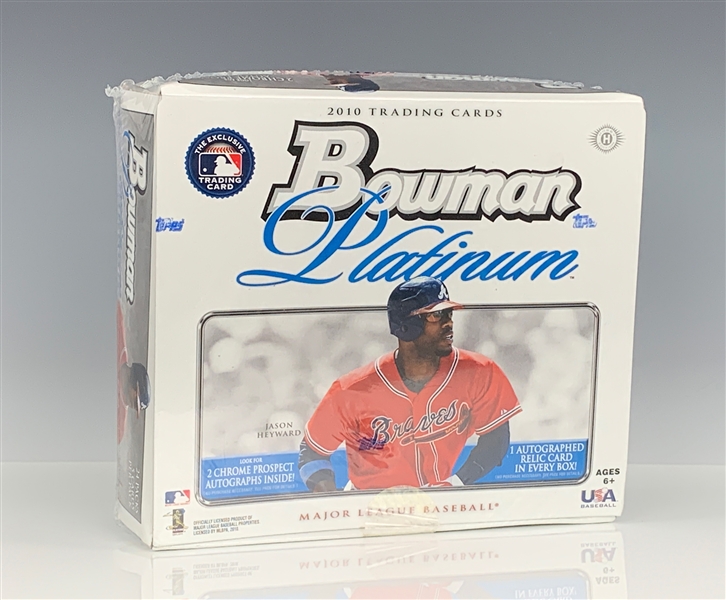 2010 Bowman Platinum Baseball Factory Sealed Hobby Box with 24 Packs – Possible Mike Trout Card