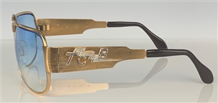 Elvis Presley Owned Neostyle Nautic TCB Sunglasses - Gifted to Friend Kathie Kitten Spehar in His Suite at The Las Vegas Hilton