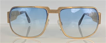 Elvis Presley Owned Neostyle Nautic TCB Sunglasses - Gifted to Friend Kathie Kitten Spehar in His Suite at The Las Vegas Hilton