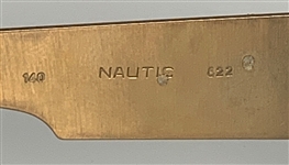 Elvis Presley Owned Neostyle Nautic TCB Sunglasses - Gifted to Friend Kathie Kitten Spehar in His Suite at The Las Vegas Hilton