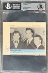 Elvis Presley Signed 1960 <em>Saharan</em> Magazine Page (Las Vegas) - Beckett Authentic Encapsulated and Autograph Graded BGS 9