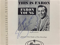 Johnny Cash, George Jones and Faron Young Signed 1963 Johnny Cash “Hollywood Bowl Tour” Concert Program (BAS)