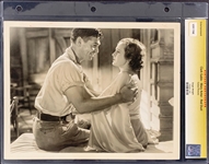 1932 Clark Gable and Mary Astor Studio-Issued News Service Photo from <em>Red Dust</em> Encapsulated by CGC