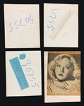 1930's Marion Davies Studio-Issued News Service Photo Collection of Four (4) Incl. One Used in Hearst's <em>Herald & Examiner</em>
