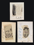 1930's Joe E. Brown Studio-Issued News Service Photo Collection of Three (3) 