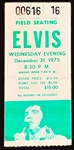 Elvis Presley Concert Photos (3) and Ticket Stub from December 31, 1975, in Pontiac, Michigan, Plus Binoculars, Two Souvenir Pins and Two T-Shirts
