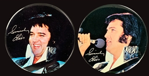 Elvis Presley Concert Photos (3) and Ticket Stub from December 31, 1975, in Pontiac, Michigan, Plus Binoculars, Two Souvenir Pins and Two T-Shirts