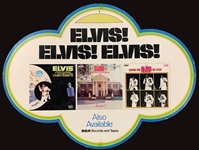 1975 RCA Record Store Ceiling Hanger Promoting Elvis Presley’s Album <em>Promised Land</em> and Several Earlier Releases