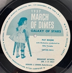 1957 March of Dimes Galaxy of Stars “Discs for Dimes” Oversized 16-inch LP - the Rare Fourth Record to Complete the Set!