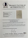 Roy Orbison Signed Sheet “To Rose, Love Orbison” (BAS)