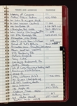 Senator Edward Kennedy's Personal 1960s-70s Telephone Address Book – From the Rosalie Helm Collection (Kennedy's Personal Assistant)